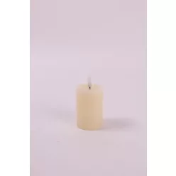 LEDES WAX GYERTYA, LÁNGEFFEKTTEL, RUSZTIKUS, KRÉM