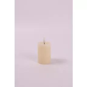 LEDES WAX GYERTYA, LÁNGEFFEKTTEL, RUSZTIKUS, KRÉM