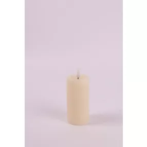 LEDES WAX GYERTYA, LÁNGEFFEKTTEL, RUSZTIKUS, KRÉM