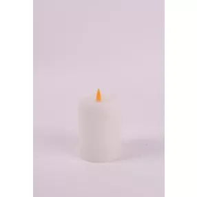 LEDES WAX GYERTYA, LÁNGEFFEKTTEL, FEHÉR