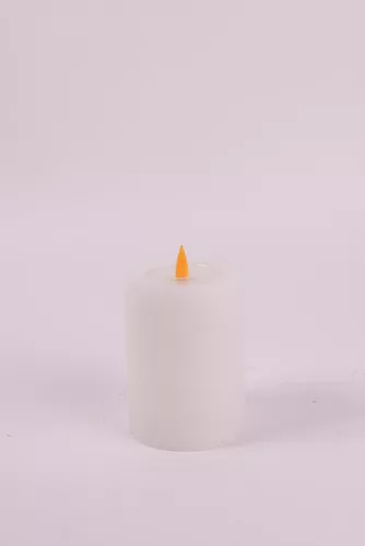 LEDES WAX GYERTYA, LÁNGEFFEKTTEL, FEHÉR