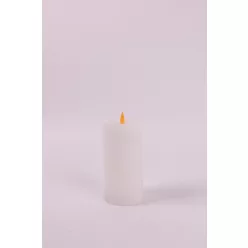 LEDES WAX GYERTYA, LÁNGEFFEKTTEL, FEHÉR