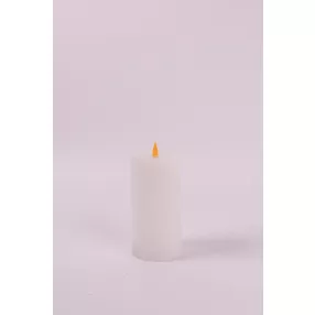 LEDES WAX GYERTYA, LÁNGEFFEKTTEL, FEHÉR