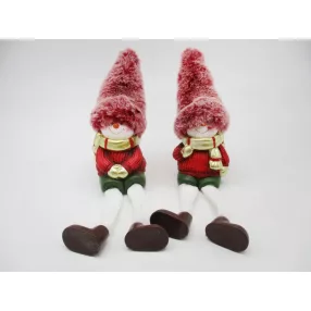 KERÁMIA LÁNYKA, LÓGÓLÁBÚ, PIROS FEHÉR