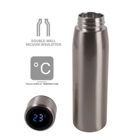 KULACS+HŐMÉRŐ EZÜST DF380ML