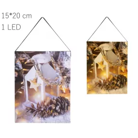 KÉP+1LED AK.FEH.LÁMPÁS15*20