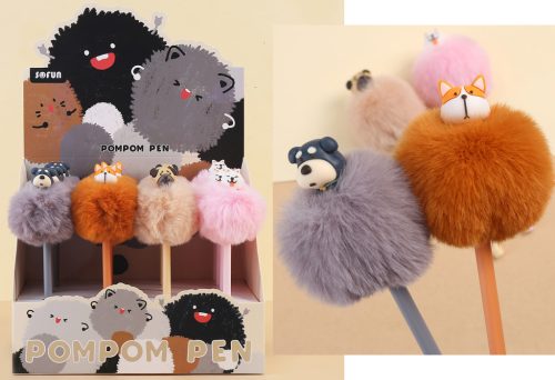 ZSELÉTOLL, ARANYOS KUTYA, POMPOMOS, 0,5MM