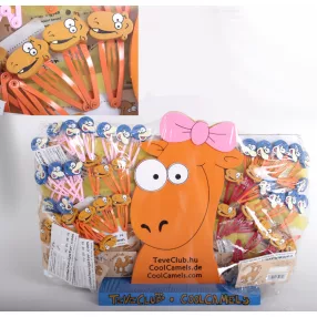 WOODEN HAIR-SLIDE TEVECLUB 48PC/STAND