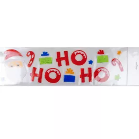 ABLAKZSELÉ MIKULÁS FEJ,  HO HO HO FELIRAT