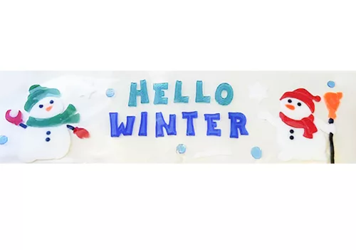 ABLAKZSELÉ  HELLO WINTER FELIRAT, 2 HÓEMBER
