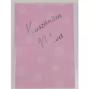 KÉPESLAP, KÖSZÖNÖM NEKED FELIRATTAL, LILA