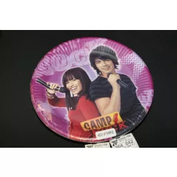 DISNEY PARTY PAPÍR TÁNYÉR, 10 DARABOS, CAMP ROCK