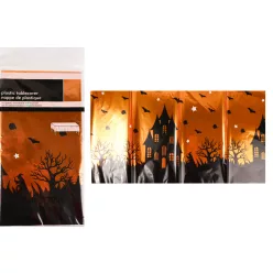   HALLOWEENI DEKORÁCIÓ, MŰANYAG ASZTALTERÍTŐ, HALLOWEENI ÉJSZAKA,