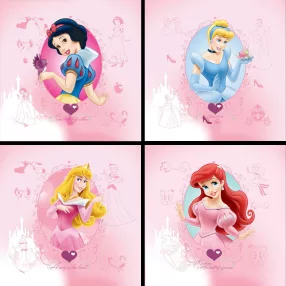 DISNEY VÁSZON FALIKÉP, HERCEGNŐK