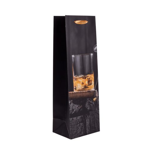 PAPÍRTASAK BOROS, MATT, POHÁR WHISKEY SZIVARRAL