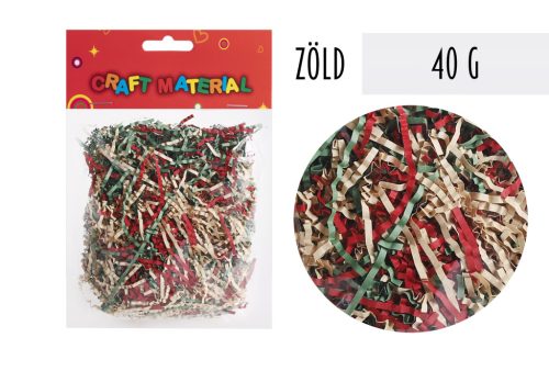 404934 PAPÍR RAFFIA CSÍKOK ZÖLD40G