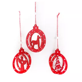 DEK.FA GÖMBDÍSZ PIR.3S