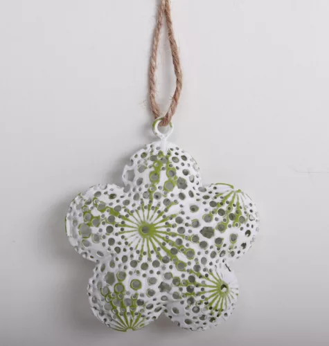 DEK.FÉM VIRÁG+AKASZTÓ ZÖLD6