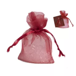ORGANZA SZÜTYŐ, ILLATOS GYÖNGGYEL, BORDÓ