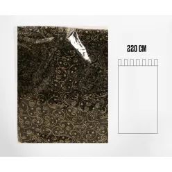 DEKORÁCIÓS FÜGGÖNY, ORGANZA, GLITTERES, FEKETE