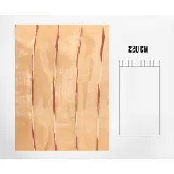 ORGANZA FÜGGÖNY, CSÍKOS, VILÁGOS BARNA