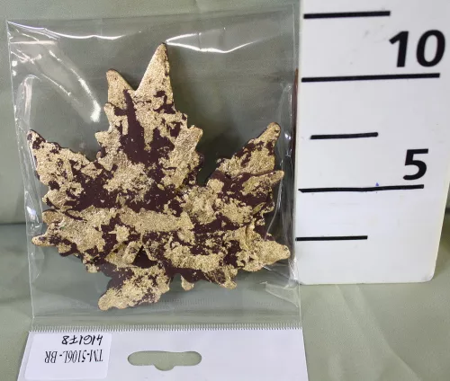 DEKOR FALEVÉL BARNA/ARANY