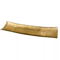ÜVEG TÁL GYŰRT ARANY TÉGLA  34X9