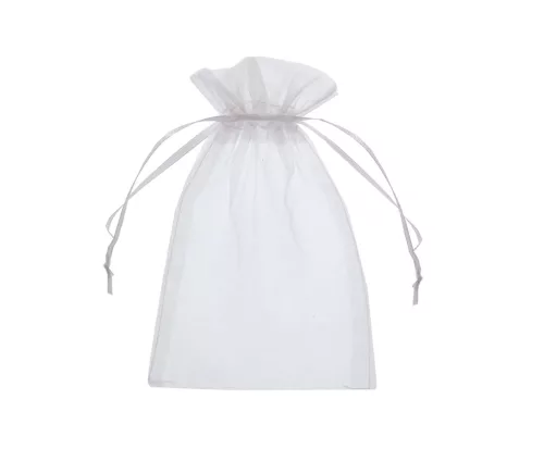 ORGANZA SZÜTYŐ, 12 DARABOS, FEHÉR