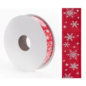 SZALAG, TEXTIL, HÓPEHELY, PIROS
