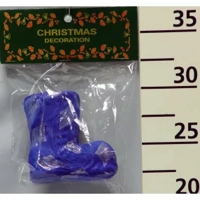 CSIZMA KÉK-EZÜST KOCKÁS 7CM