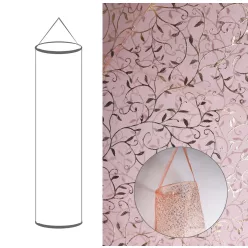 LAMPION ORGANZA, CSŐ, APRÓ LEVELES, NARANCSSÁRGA-ARANY