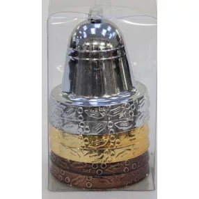   KARÁCSONYI DÍSZ HARANG SZETT PVC DOBOZBAN, 6 DARABOS, CHOCO