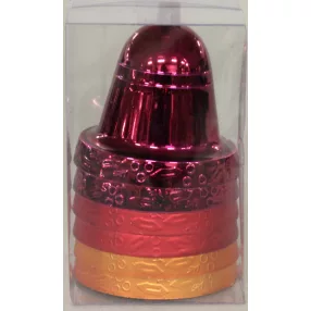 KARÁCSONYI DÍSZ HARANG SZETT PVC DOBOZBAN, 6 DARABOS, FIRE