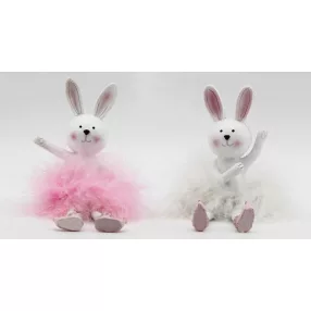   POLIREZIN NYÚL BELRÍNA, TOLL SZOKNYÁBAN FEHÉR VAGY RÓZSASZÍN