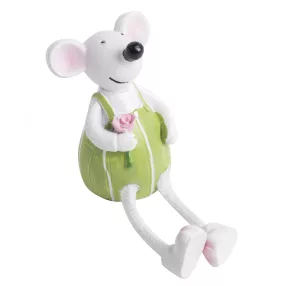 POLIREZIN DEKORÁCIÓ, EGÉRFIÚ, LÓGÓLÁBÚ, ZÖLD