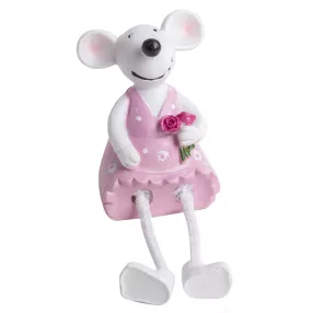 POLIREZIN DEKORÁCIÓ, EGÉRLÁNY, LÓGÓLÁBÚ, RÓZSASZÍN