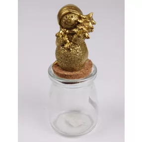 POLIREZIN ÜVEGDÚGÓ HÓEMBER FENYŐFÁVAL, ARANY