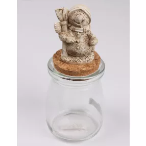 POLIREZIN ÜVEGDÚGÓ HÓEMBER SEPRŰVEL, FEHÉR/ARANY