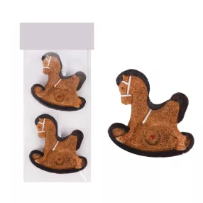   POLIREZIN AKASZTÓS MÉZESKALÁCS HINTALÓ SZETT ZACSKÓBAN PAPÍRDOBOZBAN, 2 DARABOS