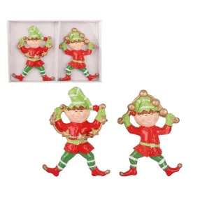   POLIREZIN MANÓ SZETT PAPÍRDOBOZBAN, 2 DARABOS, DEKORFŰZÉRREL