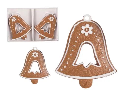 POLIREZIN AKASZTÓS MÉZESKALÁCS HARANG SZETT PAPÍRDOBOZBAN, 2 DARABOS