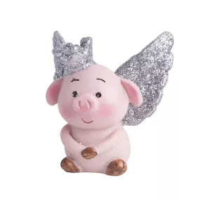 POLIREZIN MALAC, KORONÁVAL ÉS SZÁRNNYAL, RÓZASZÍN