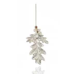 POLIREZIN AKASZTÓS MAKKLEVÉL, MAKKAL, EZÜST