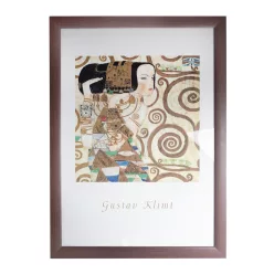 KÉP, FALI, NAGYMESTEREK, GUSTAV KLIMT, A VÁRAKOZÁS