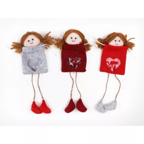   FILC ZSÁK ANGYALFEJJEL, MADZAGLÁBÚ, SZÜRKE VAGY BORDÓ VAGY PIROS