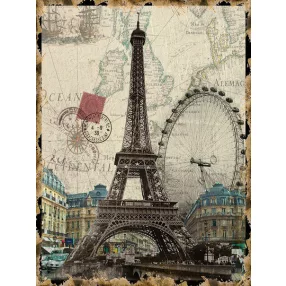 ÜVEG FALI KÉP, PARIS - EIFFEL TORONY