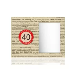ÜVEG KÉPTARTÓ 40 ÉVES