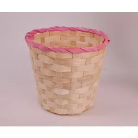 BAMBUSZ KASPÓ, KEREK, NATÚR/PINK