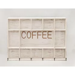 FA FALI POLC, COFFEE FELIRAT, FEHÉR