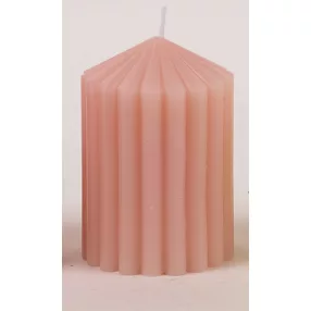 GYERTYA HENGER, 3D, BORDÁS, RÓZSASZÍN